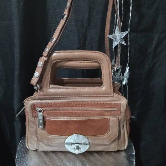 ‼️L👀K‼️ 🤑QUICK SALE🤑 MIMCO BROWN PURSE HANDBAG IN EXC.COND. INSIDE & OUT - Picture 1 of 11